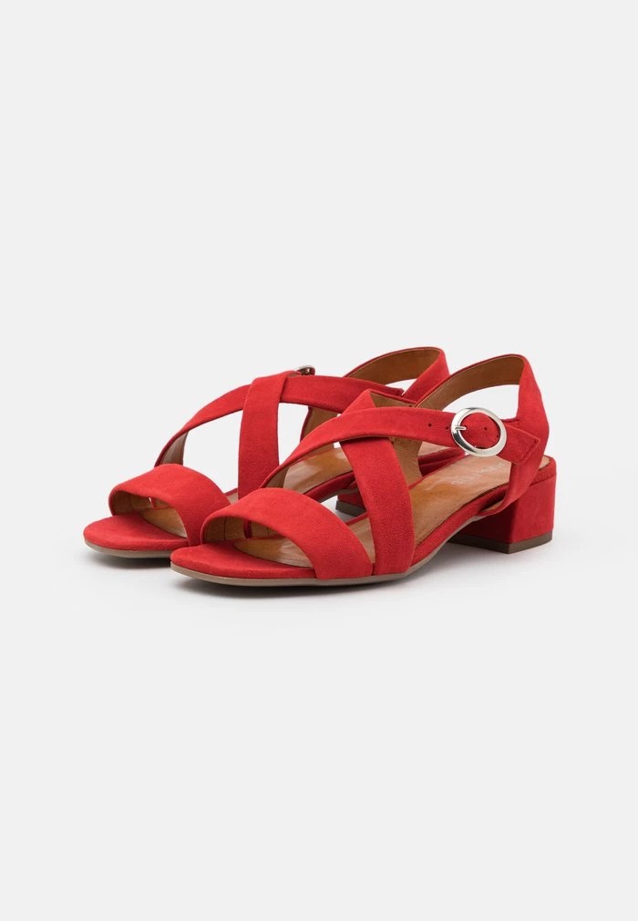 Sandale ANNA FIELD Anna Field Cuir Rouge Femme | CKI-6889696